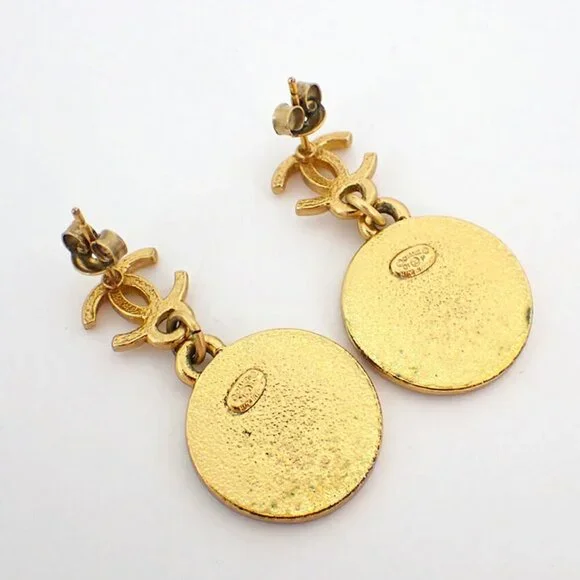 CHANEL Gold Earrings - Picture 6 of 8